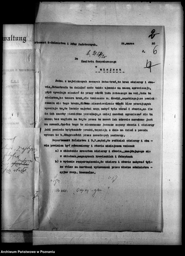 Obraz 10 z jednostki "Sprawy szczegółowo-administracyjne Odzież - obuwie"