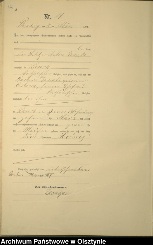 image.from.unit.number "Geburts-Haupt-Register Nr 1 - 38"