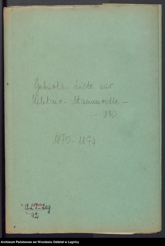 Obraz 2 z jednostki "Geburts-Liste zur Militair Stammrolle"