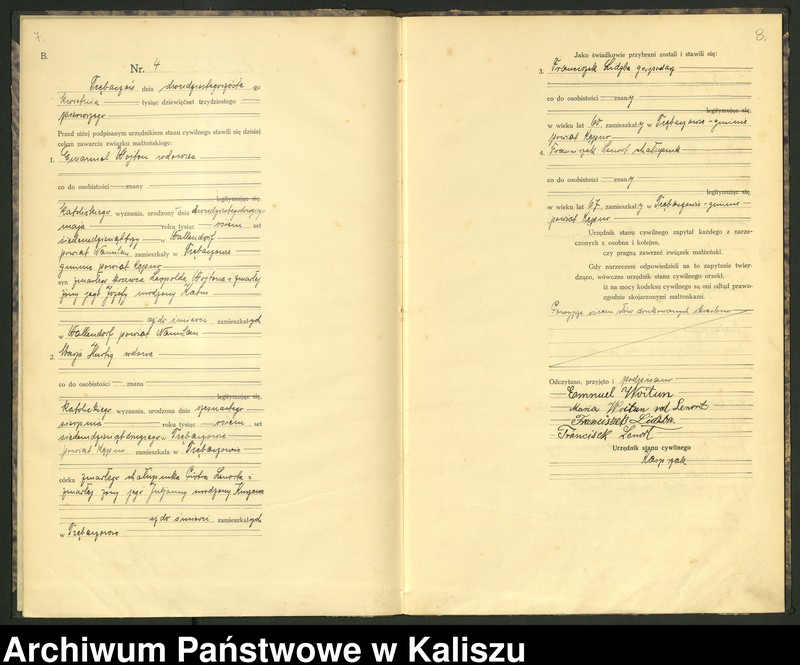 Obraz 6 z jednostki "[Księga małżeństw]"