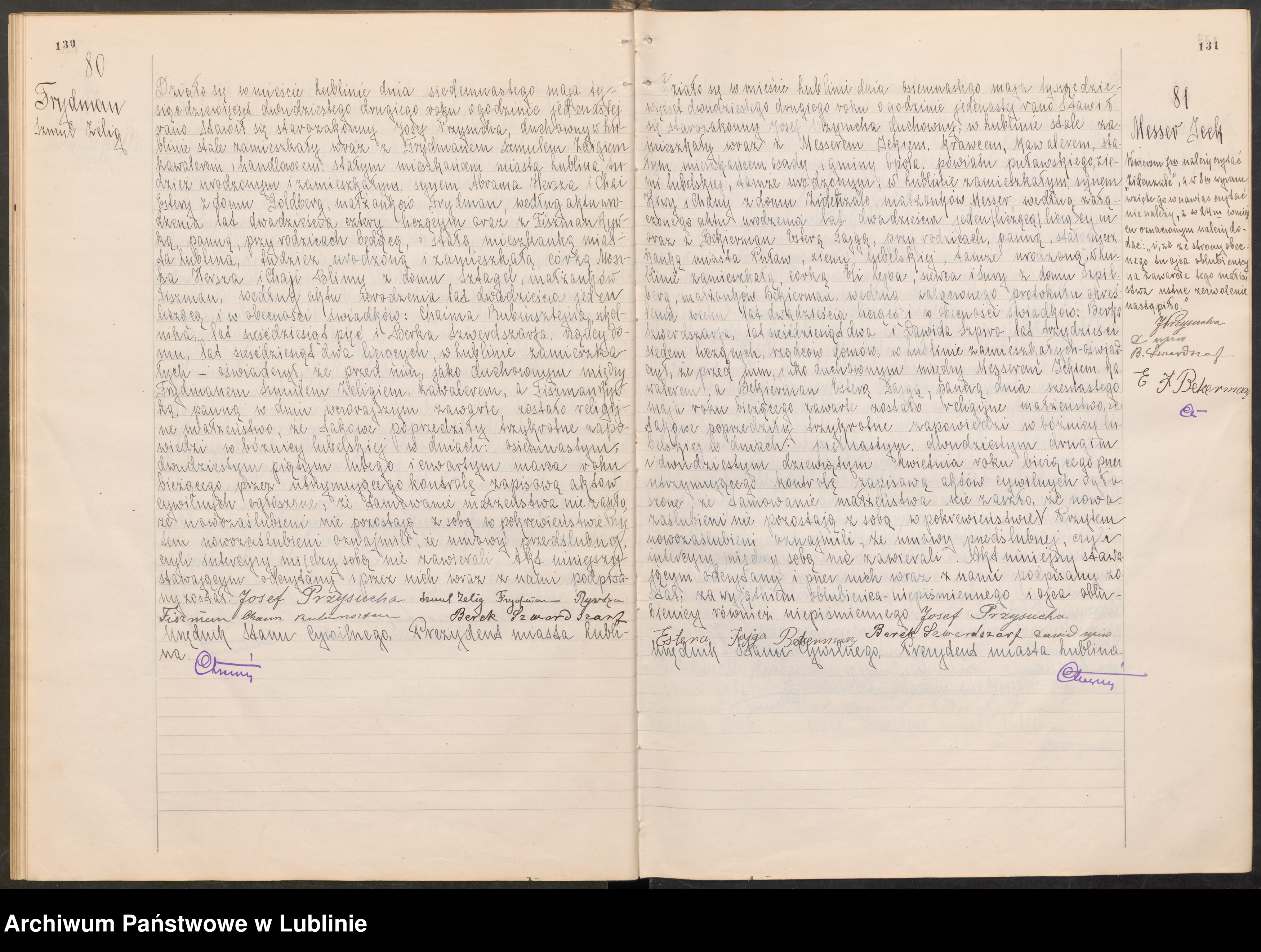 Skan z jednostki: Księga malżeństw