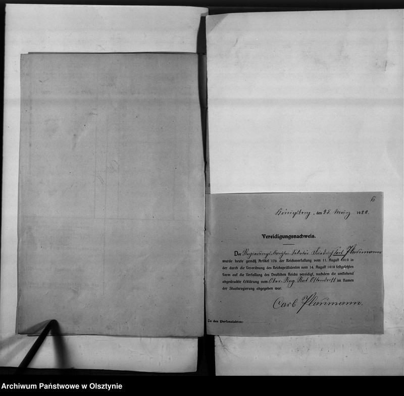 image.from.unit.number "Personal-Akten für den Kanzlei Sekrär Plaumann [Friedrich Karl]"