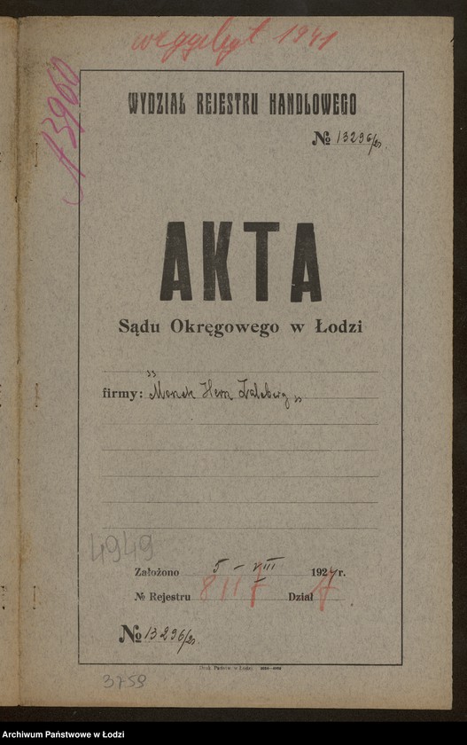 Obraz 2 z jednostki "Moszek Hersz Zaleberg- sprzedaż manufaktury i chustek"