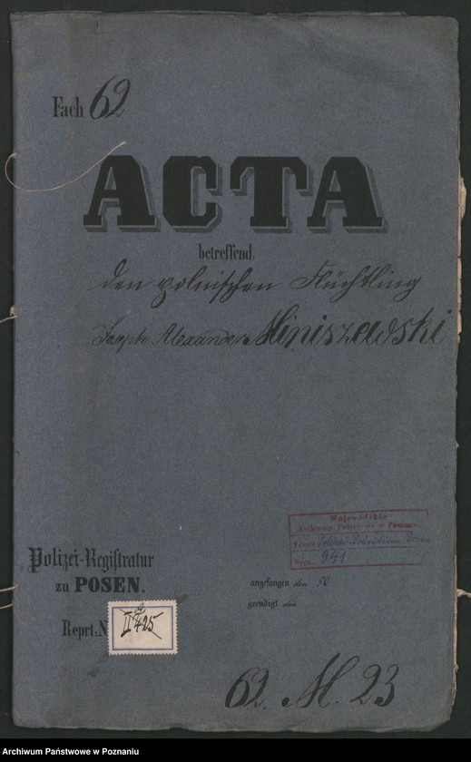 Obraz 2 z jednostki "A. betr. Josef Alexander Miniszewski"