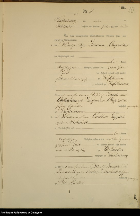 image.from.unit.number "Heiraths-Haupt-Register Nr 1 - 45"