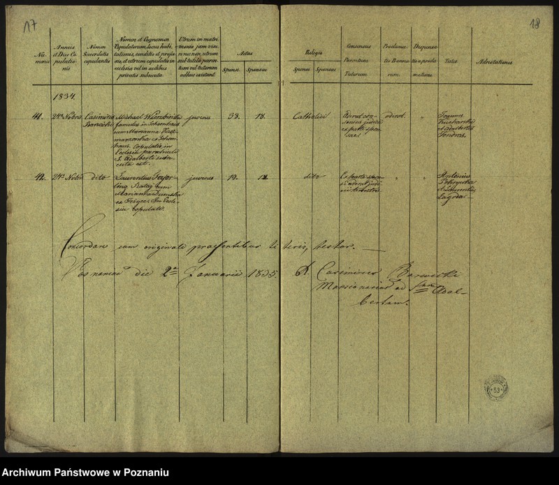 Obraz 12 z jednostki "Księga małżeństw"