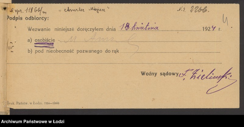 Obraz 6 z jednostki "Moszek Amzler- sprzedaż galanterii"