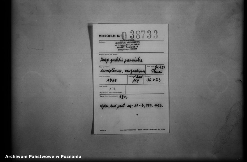 Obraz 2 z jednostki "Inscriptiones, resignationes [protocollon]"