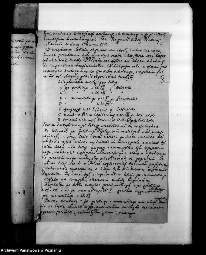 Obraz 9 z jednostki "Prywatne Gimnazjum Koedukacyjne Stowarzyszenie Przyjaciół Szkoły Średniej w Koninie [sprawozdania powizytacyjne]"