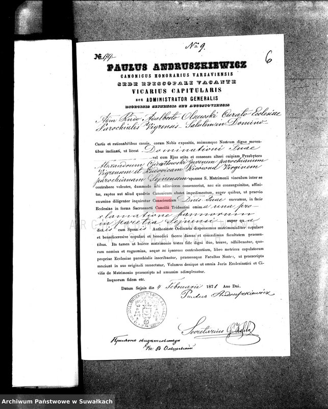 image.from.unit.number "Dokumenta k Aktom o brakosočetanij Vigerskago Prichoda v 1871 godu"