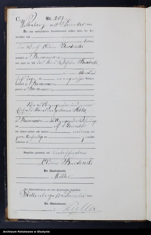 image.from.unit.number "Sterbe-Neben-Register T.II Nr 196 - 223"