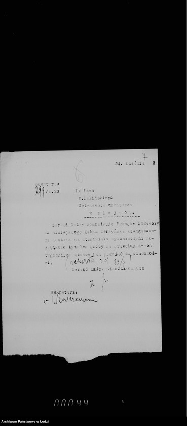 Obraz 11 z jednostki "Sprawy urzędników kancelarii i służby cmentarnej"