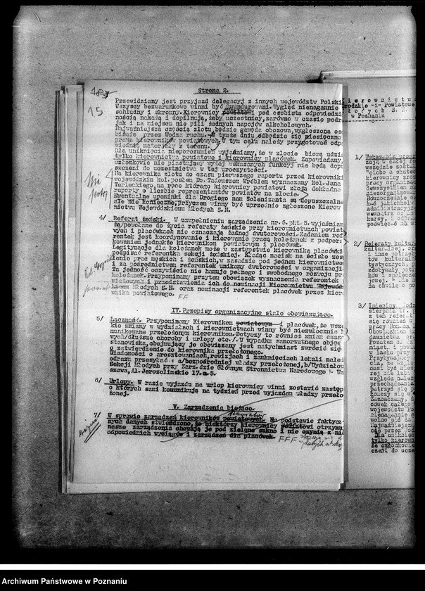 Obraz 20 z jednostki "Zarządzenia, okólniki, instrukcje, regulaminy, korespondencja Wydziału Młodych"