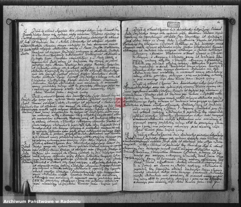 image.from.unit.number "Dupplikat Akt Religiyno- Cywilnych Urodzenia, Zaślubienia i Zeyścia parafii Kowali Stępociny Roku 1838"