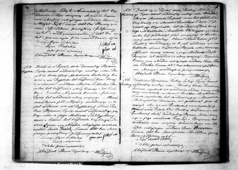 image.from.unit.number "Duplikat Akt Urodzeń, Zaślubień i Zejść Wyznania Mojżeszowego Okręgu Bożniczego Puńsk na 1866 rok."