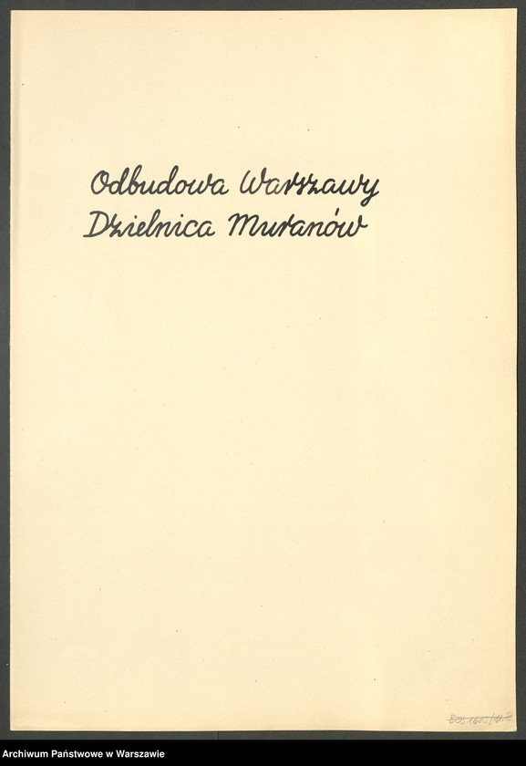 image.from.collection.number "Odbudowa Warszawy - Rejon dzielnicy Muranów"
