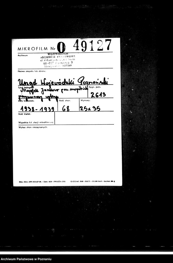 Obraz 2 z jednostki "Majątek Jankowo powiatu mogileńskiego przymusowy wykup"