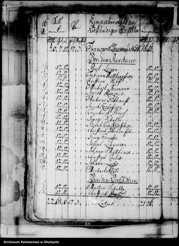 image.from.unit.number "Jahr-Rechnungen der Deutsch Eylauchen Kirchen mit Beurechnung und Armen-Casse"