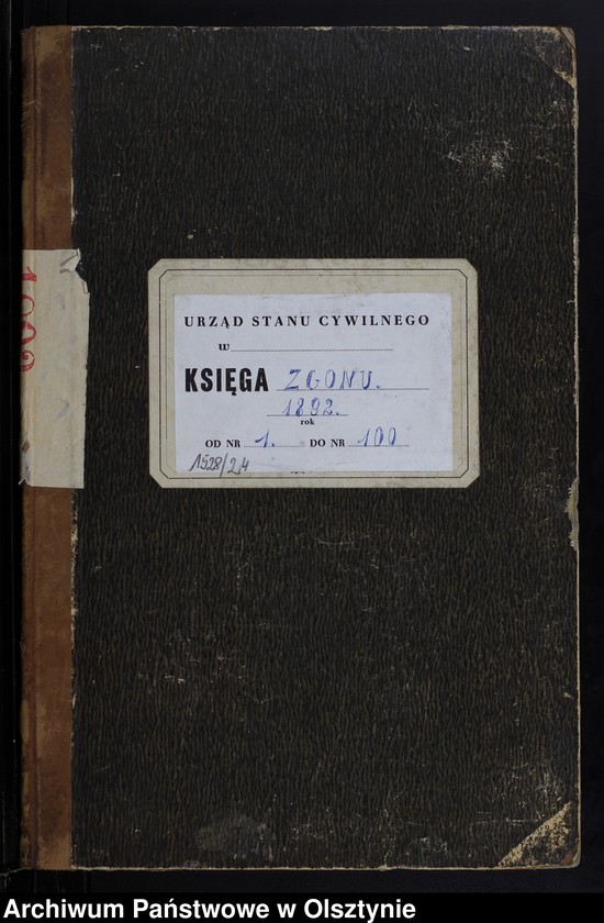 image.from.unit.number "Sterbe-Neben-Register Tom I,Nr 1 - 100"
