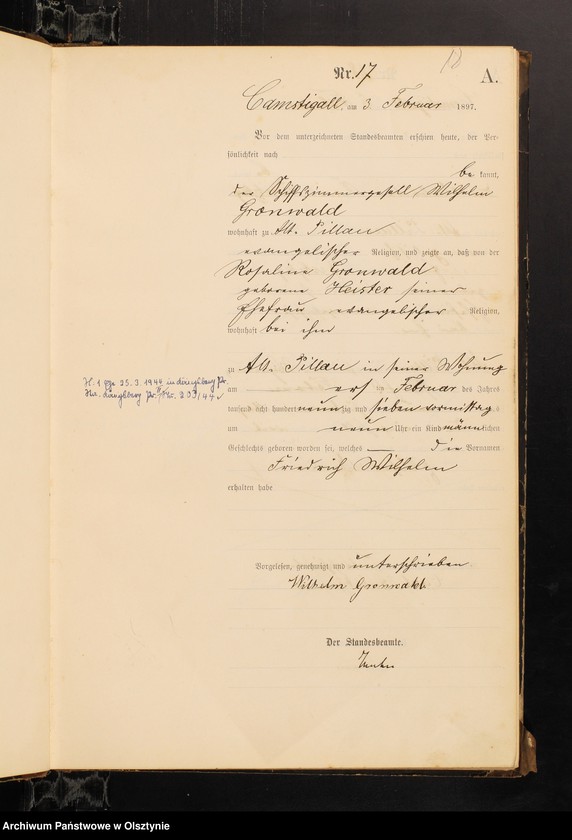 image.from.unit.number "Geburts-Haupt-Register Nr 1 - 164"