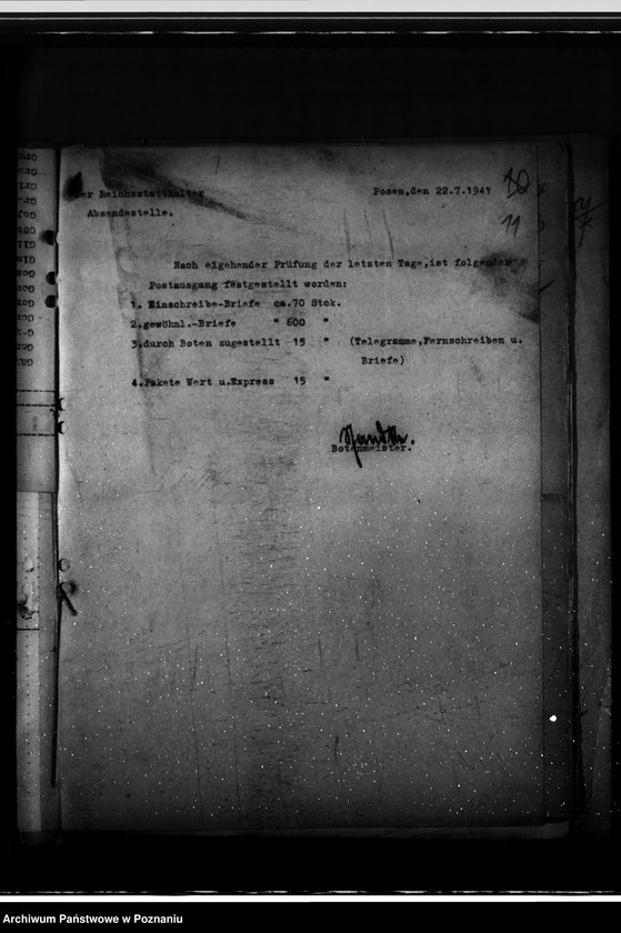 Obraz 14 z jednostki "Lageberichte - korespondencja i wytyczne w sprawie sporządzania sprawozdań z działalności landratów i wydziałów urzędu namiestnika"