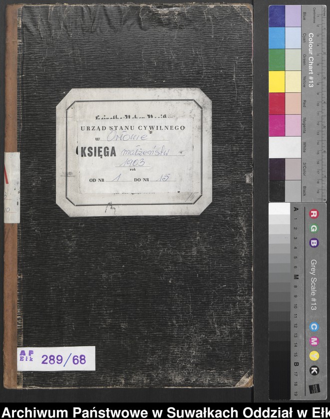 image.from.unit.number "Heiraths-Neben-Register des Preussischen Standes-Amtes Orlowen Kreis Lötzen"