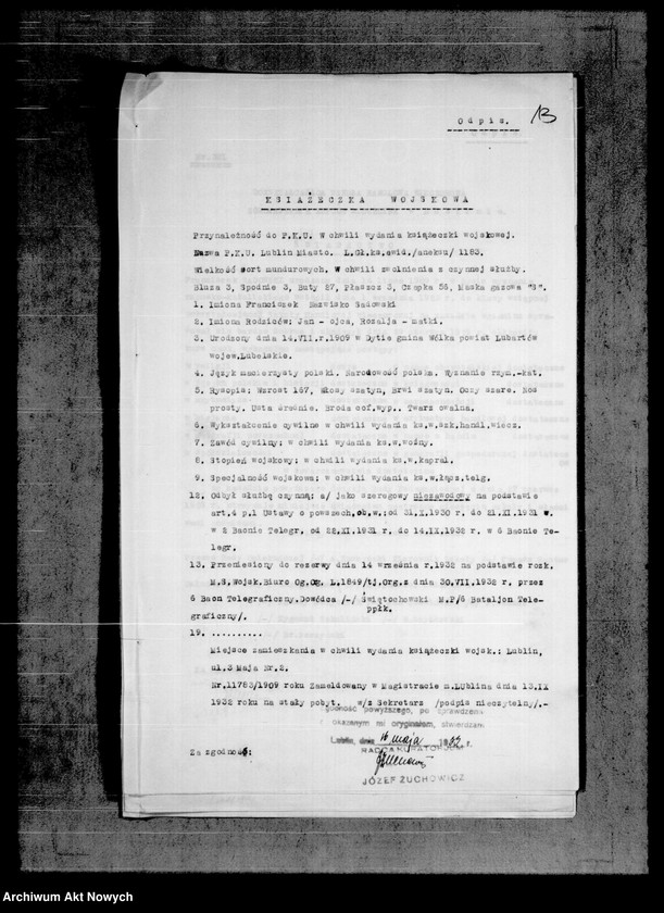 image.from.unit.number "Akta osobowe - Sadowski Franciszek."