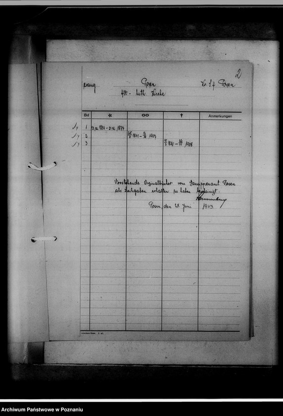 Obraz 6 z jednostki "Bücherverzeichnis, Sippenamt für Gauhaupstadt Posen [Poznań]"