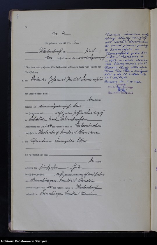 image.from.unit.number "Heirats-Haupt-Register Nr 1 - 22"