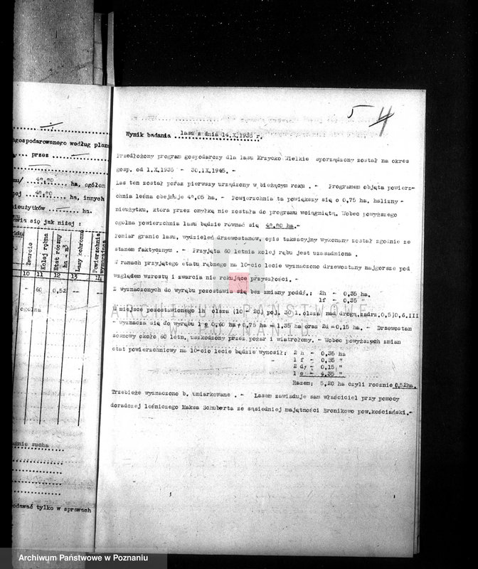 Obraz 9 z jednostki "Las majątku Krzycko Wielkie powiat leszczyński"