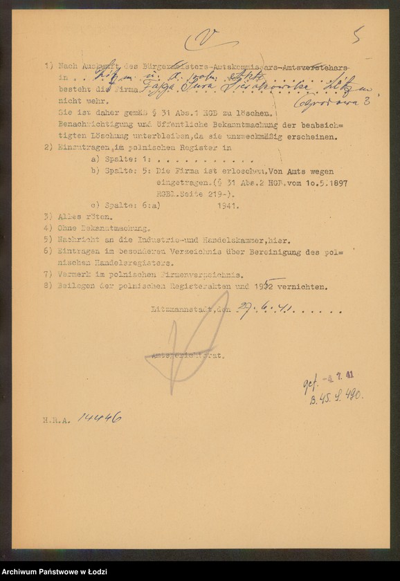 Obraz 7 z jednostki "Fajga Sura Sierakowska- drobna sprzedaż bielizny i fartuchów"