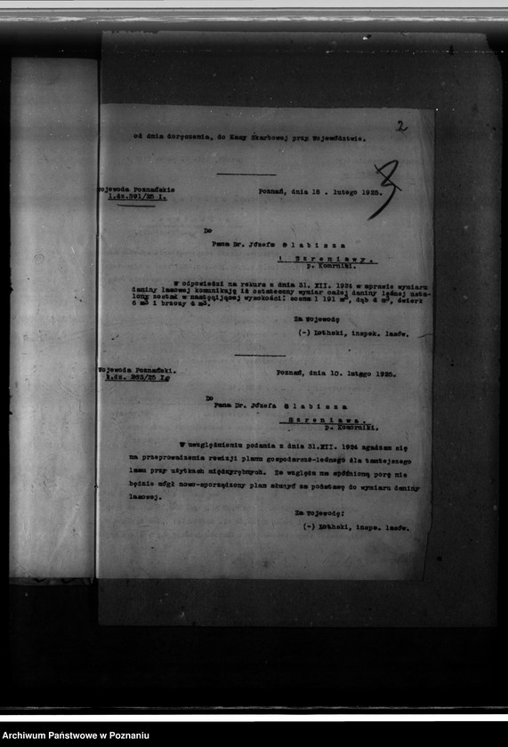 Obraz 6 z jednostki "Nadzór nad gospodarką w lasach majątku Szreniawa powiat poznański"