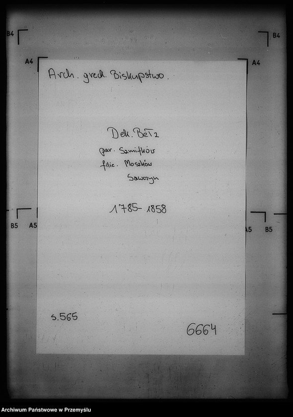 Obraz 4 z jednostki "[Kopie ksiąg metrykalnych parafii Szmitków z filiami Moszków, Sawczyn (dekanat Bełz)]"