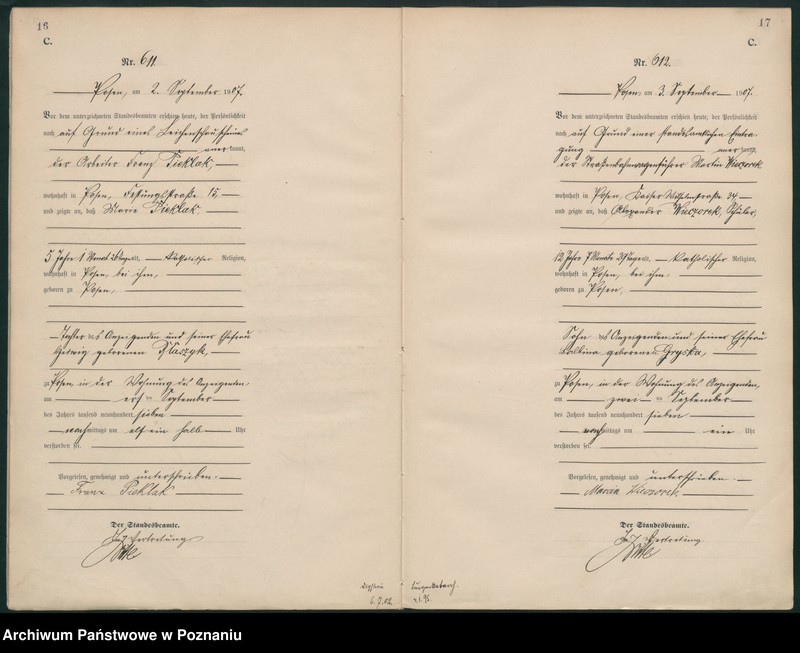 Obraz 11 z jednostki "Księga miejscowa zgonów tom II [Rejestr główny zgonów]"