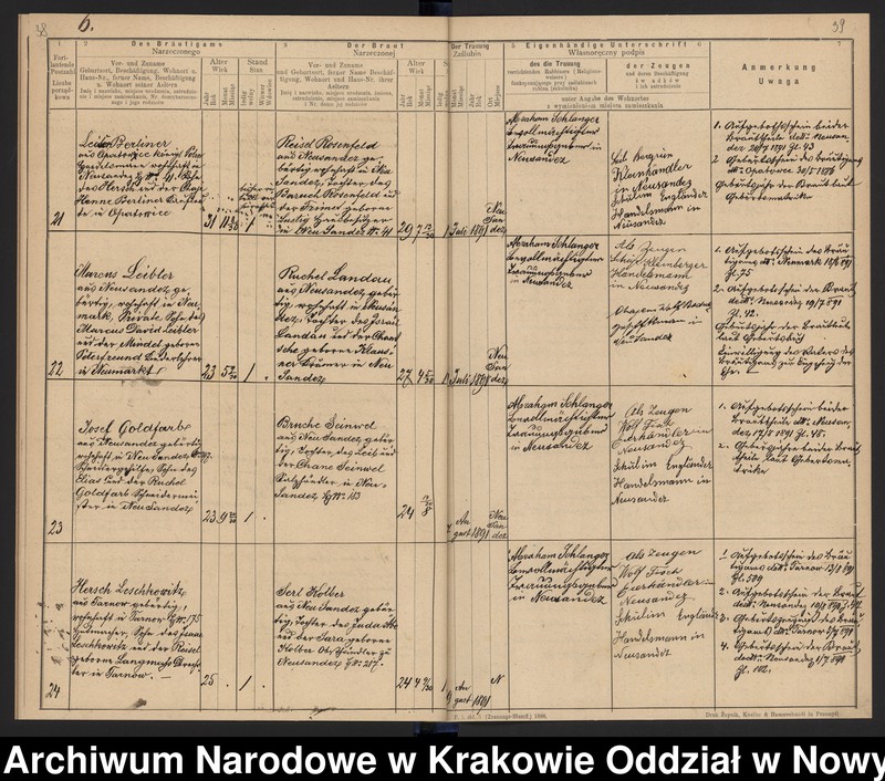 Obraz 14 z jednostki "Księga małżeństw"