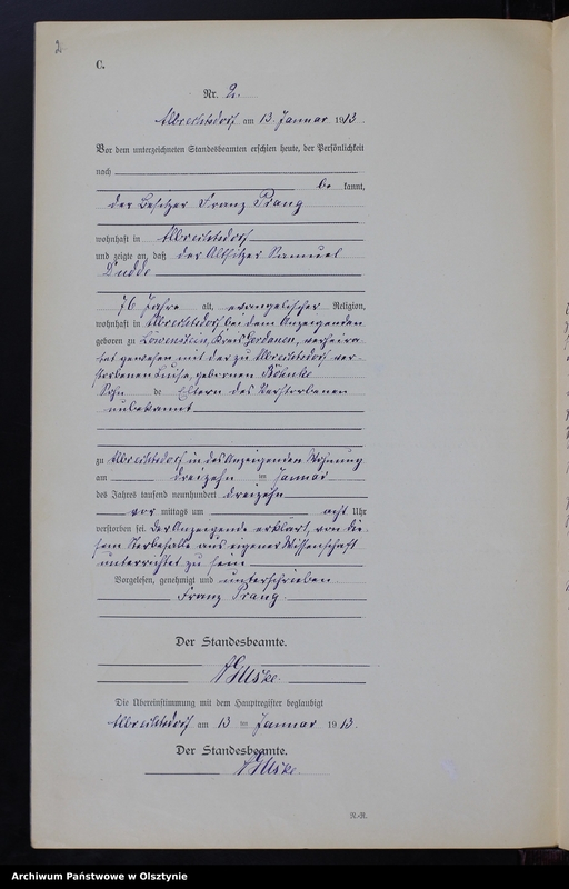 image.from.unit.number "Sterbe-Neben-Register Nr 1 - 25 [ Księga zgonów - wtóropis ]"