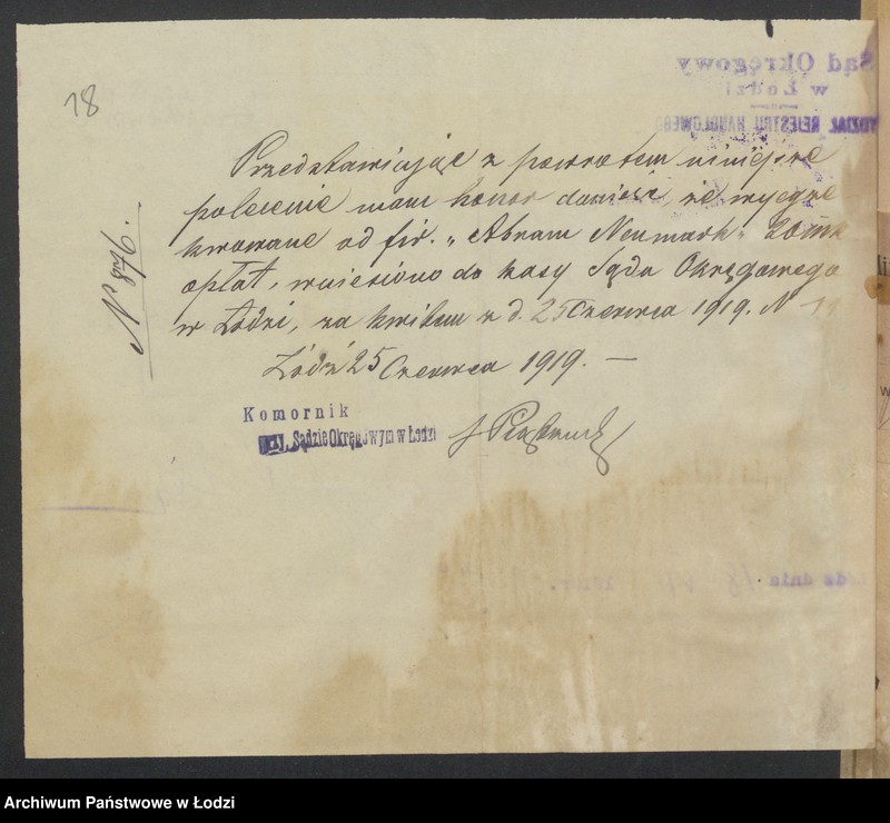 Obraz 20 z jednostki "Abram Neumark- skład towarów galanteryjnych"