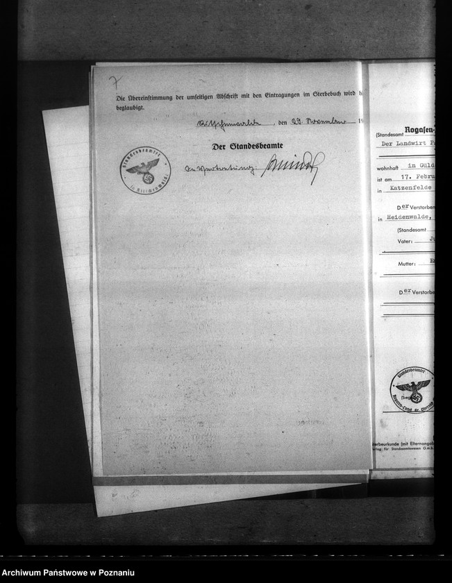 Obraz 11 z jednostki "Kreis Obornik (Oborniki). Wykazy miejscowych Niemców, którzy zginęli w 1939 roku"