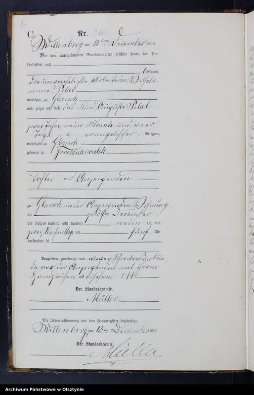 image.from.unit.number "Sterbe-Neben-Register T.II Nr 196 - 223"