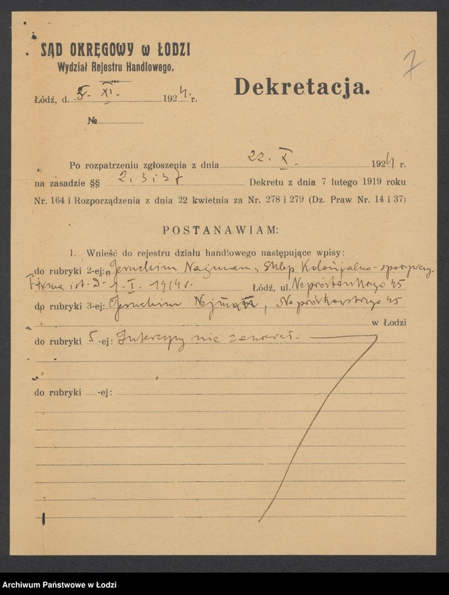 Obraz 9 z jednostki "Jeruchim Najman – sklep kolonialno – spożywczy"