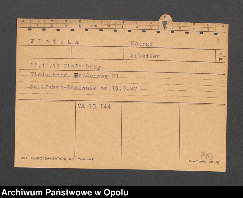 Obraz 3 z jednostki "[Wlotzka Konrad, ur. 11.11.1913 r. Hindenburg]"