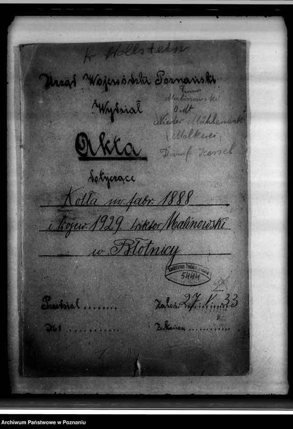 Obraz 4 z jednostki "Mleczarnia W. Malinowskiego w Błotnicy powiat wolsztyński nr woj. kotła 1929"