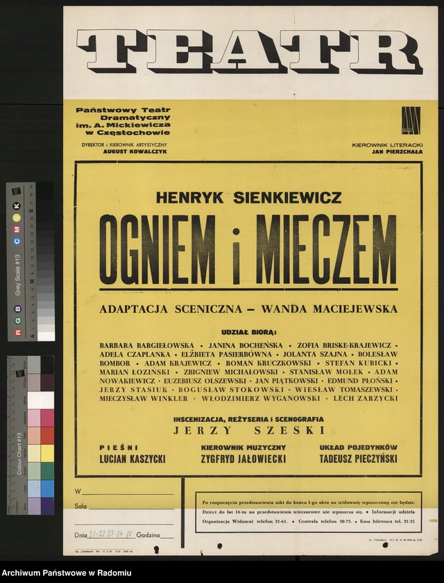Obraz 7 z kolekcji "Plakaty i afisze teatralne z okresu Polski Ludowej"