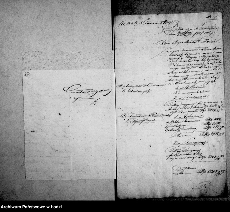 Obraz 19 z jednostki "Akta tyczące się protokółów rewizji kasy miejskiej"