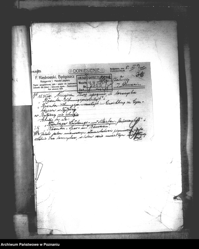 Obraz 7 z jednostki "Przymusowa administracja spółdzielni,,Siedlungs und Kleineaugenossenschaft Bydgoszcz"