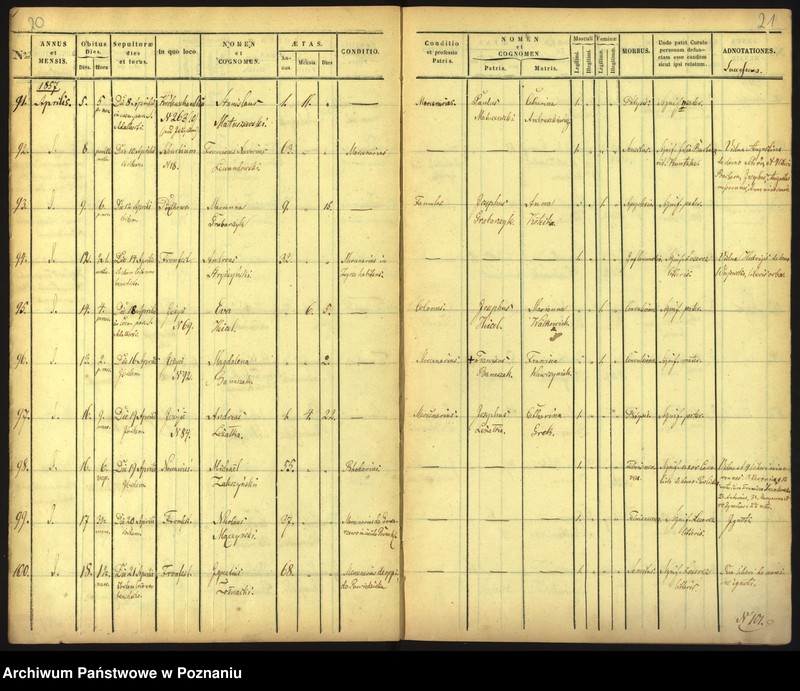 Obraz 13 z jednostki "Księga zgonów"