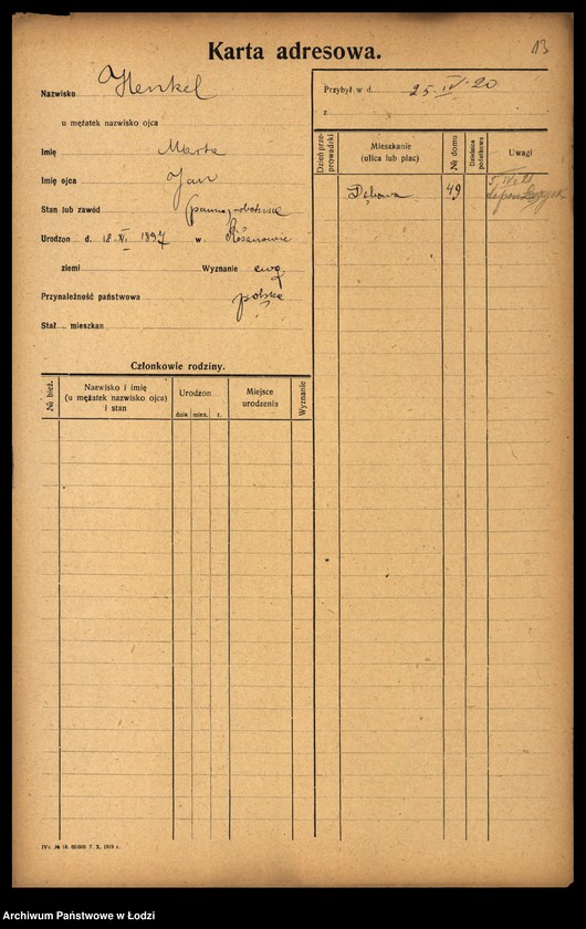 image.from.unit.number "[Spis ludności Łodzi] Henkel - Herc"