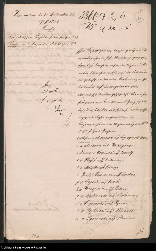 Obraz 12 z jednostki "Die von den Landräten erstatteten Quartalberichte über die politischien Zustände."