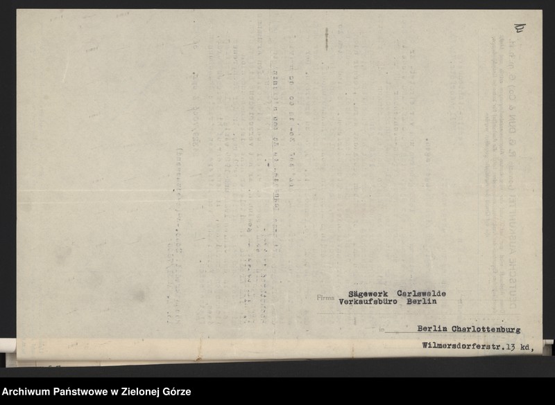 image.from.unit.number "[Informacja przemysłowo-handlowa agencji Deutsche Auskunftei z lat 1926-1932 dot. danych przedsiębiorstw korzystających z usług książęcego urzędu Budowlanego w Żaganiu]"