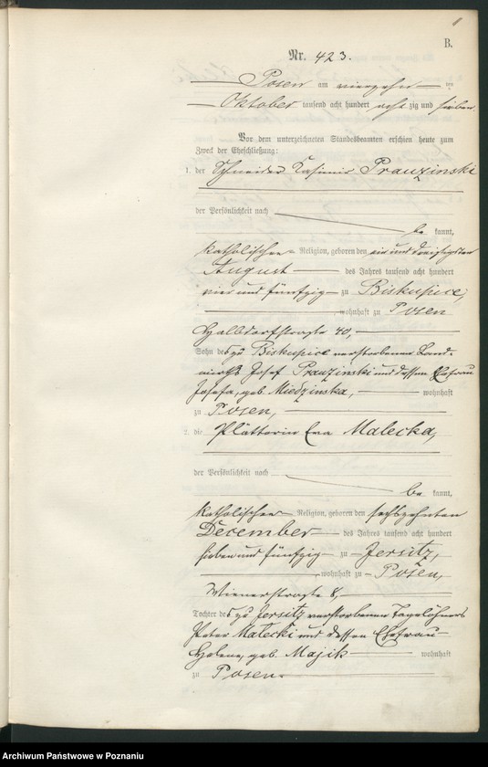 Obraz 14 z jednostki "Księga małżeństw t. III"